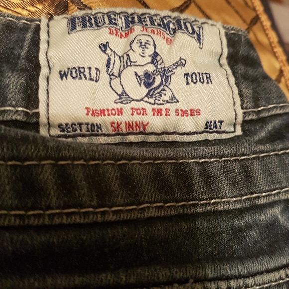 Sz 24 True Religion Skinny Low Rise Jeans - Picture 4 of 6